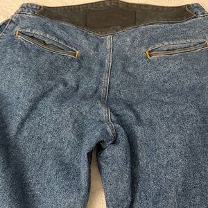Harley-Davidson Relaxed Fit Blue Jeans with Black Accents